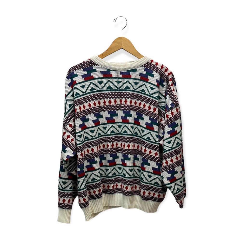Vintage 90s Print Oversized Jumper Sweater